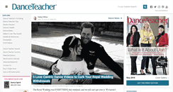 Desktop Screenshot of dance-teacher.com