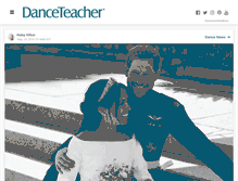 Tablet Screenshot of dance-teacher.com